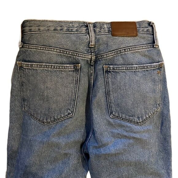 Madewell Women's 26 2 The Mom Jean Melva Wash Momjean Distressed 24" Inseam - Picture 3 of 10